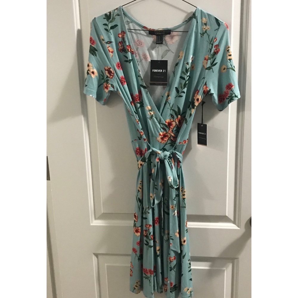 Floral Print Wrap Sundress